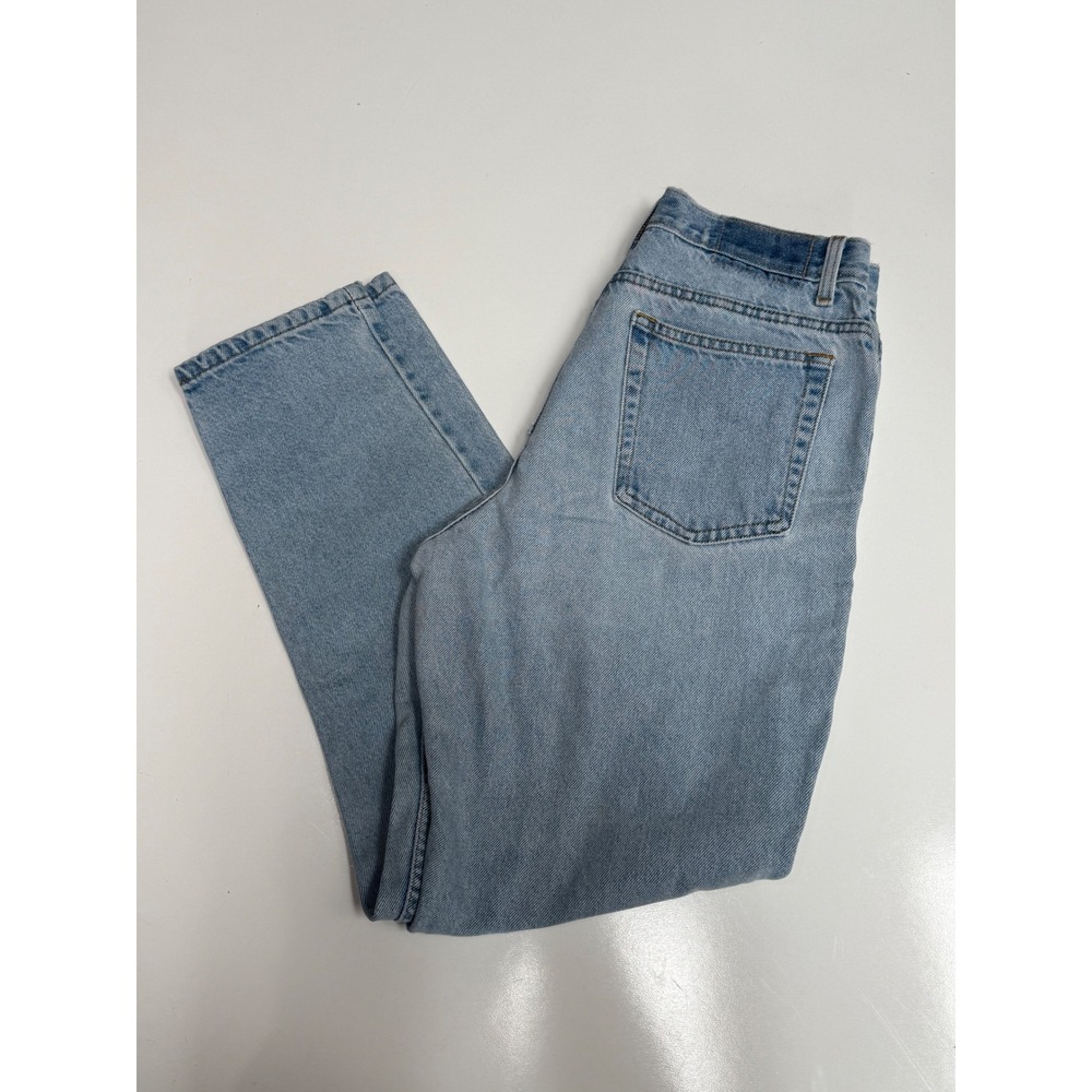 LA Blues Vintage High Waisted‎ Mom Jeans Light Wash Straight Leg Size 12